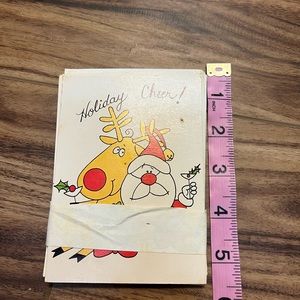 - Set of 8 Vintage Paper Art Holiday Cheer! Invitations